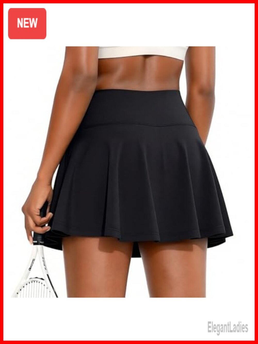 Women's High Waisted Pleated Tennis Skirt with Pockets Built-in Shorts